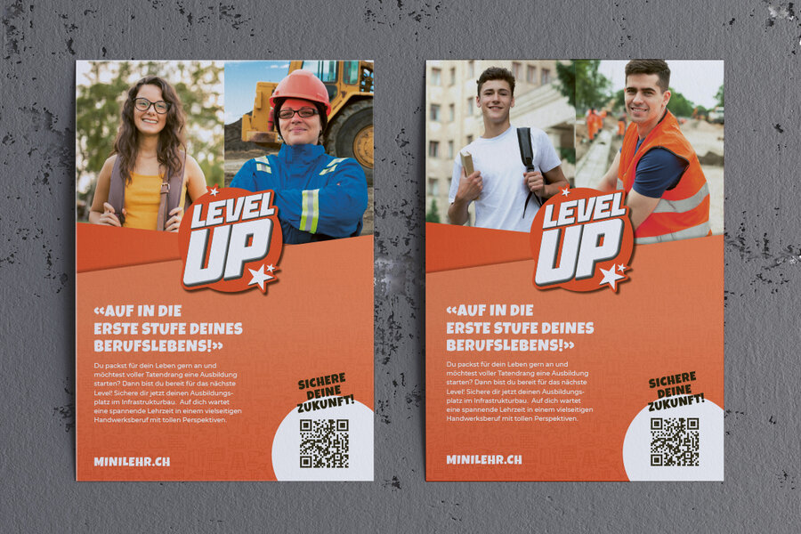 Level up Logo, Flyer