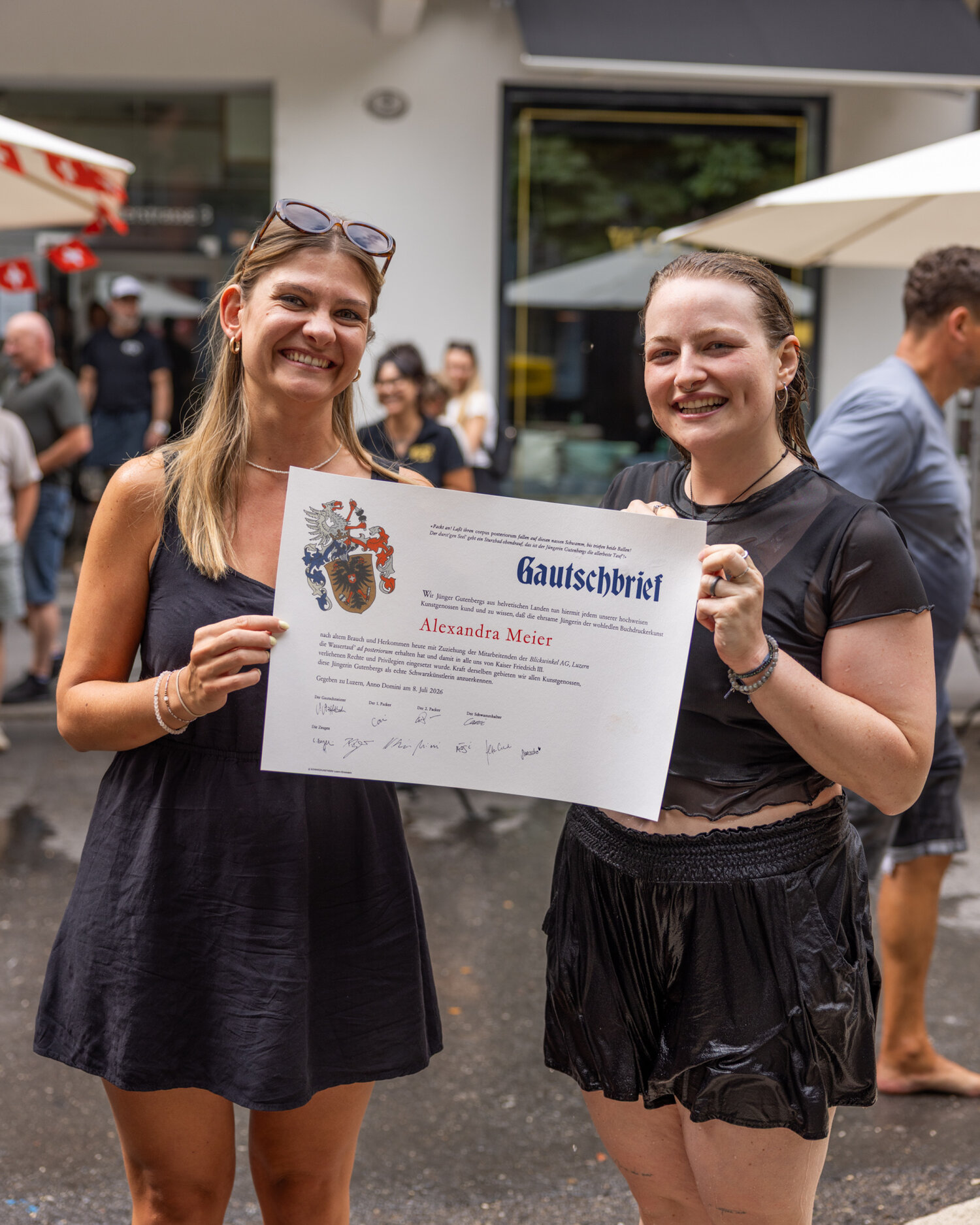 Gautschen bei Blickwinkel